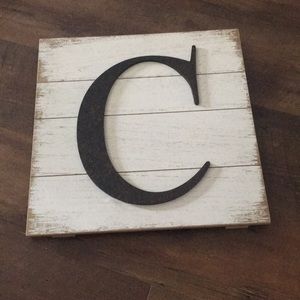Cute decor sign letter “C”